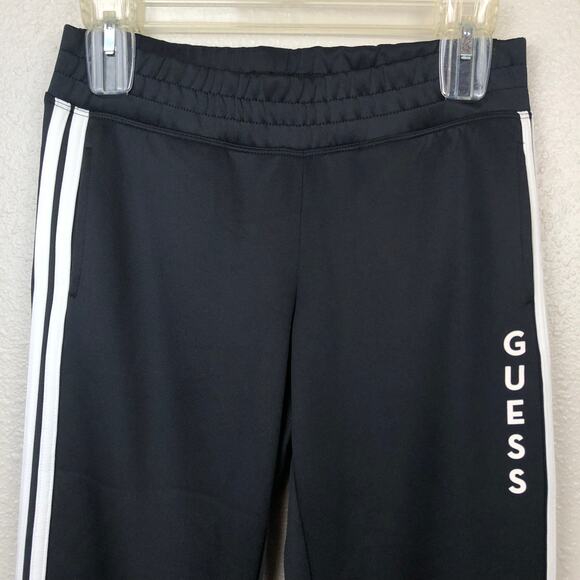Guess Black Mid Rise Stripe Down Side Athletic Jogger Pants XS - Picture 2 of 15
